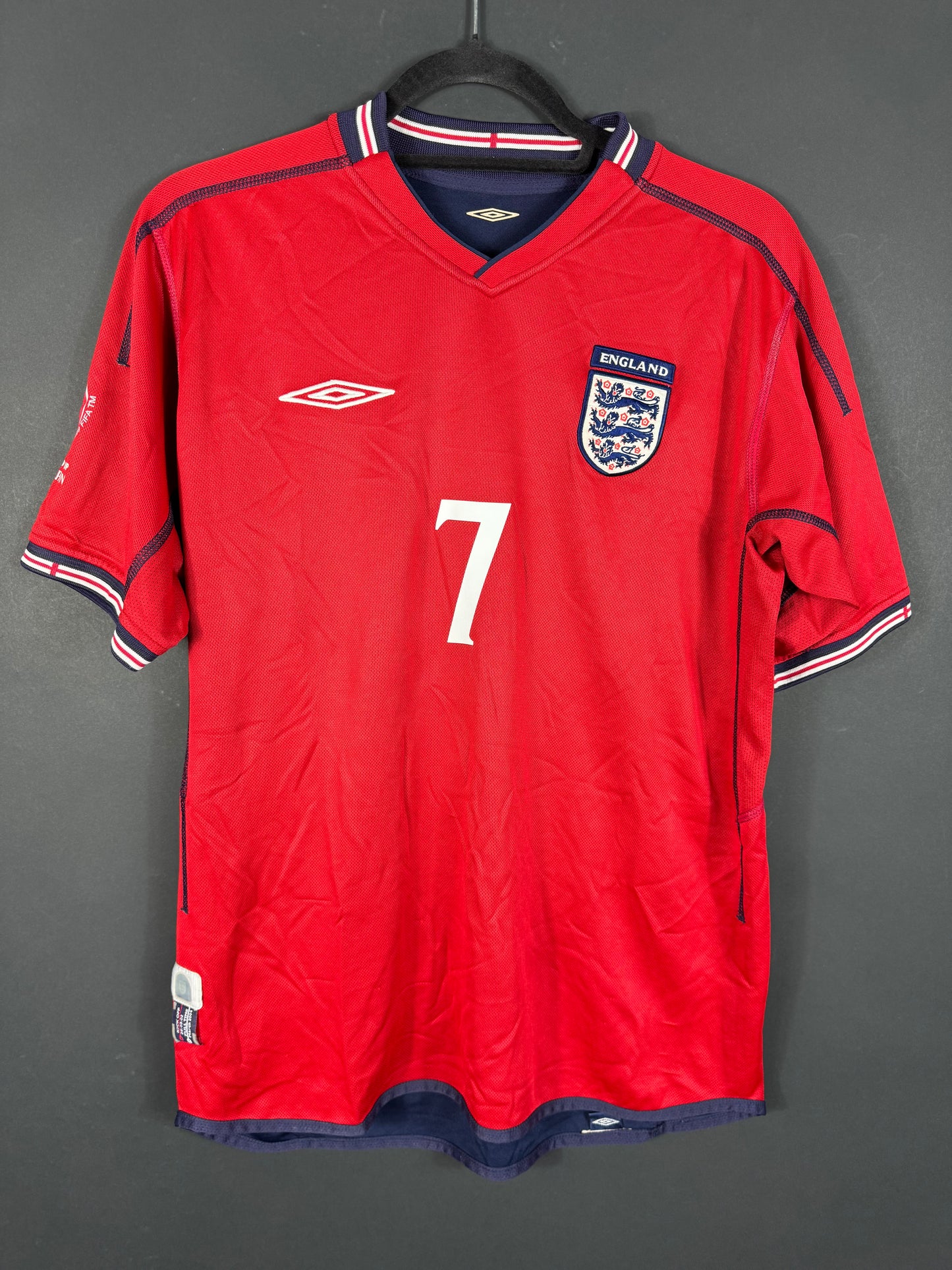 England Auswärts 2002 M #7 Beckham