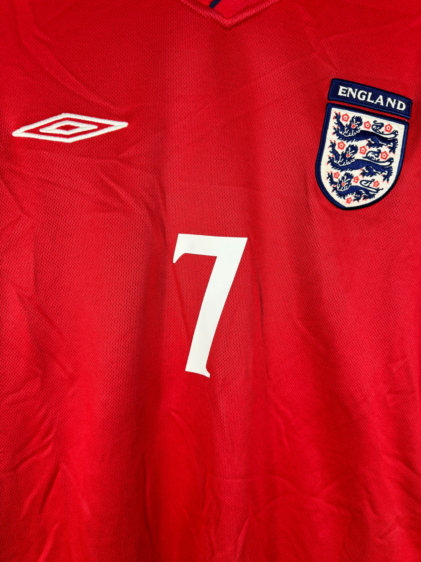 England Auswärts 2002 M #7 Beckham